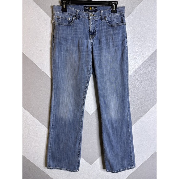 Lucky Brand Denim - Lucky Brand Jeans Womens 8 / 29 Blue Sweet N Low Flared Denim Pants (30x30)